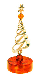 Сувенир из янтаря "Новогодняя ель"