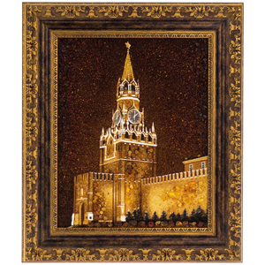 Картина из янтаря "Кремль"
