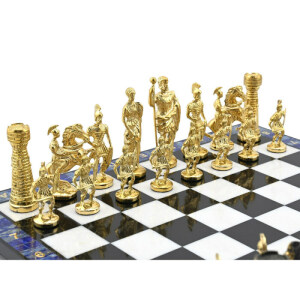 Подарочные шахматы из лазурита "Римские"