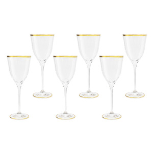 Набор бокалов для вина "Сабина золото", на 6 персон