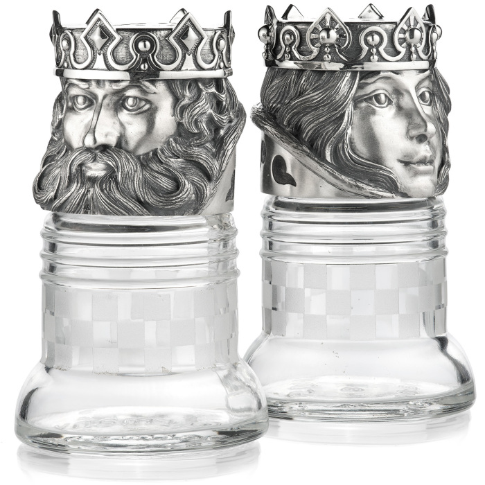 Набор шахматных солонок «Король и королева»
