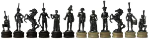 Комплект шахматных фигур черненых "Бородино"