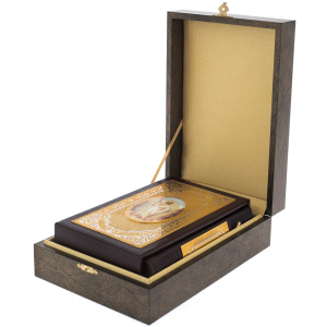 Подарочная книга в кожаном переплете "Библия" в коробе, Златоуст