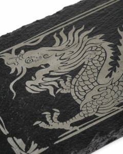 Cutting board made of slate "Dragon"