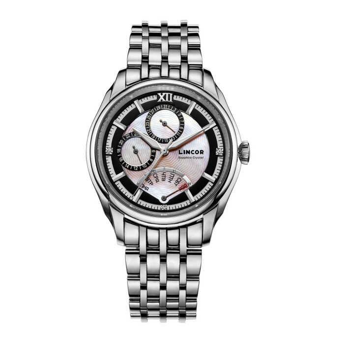 Lincor Silver Quartz Wrist Watch