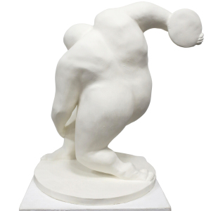 Авторская скульптура из полимерного камня "Дискобол"