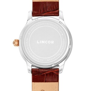 Lincor Uni Quartz Wrist Watch with Brown Strap