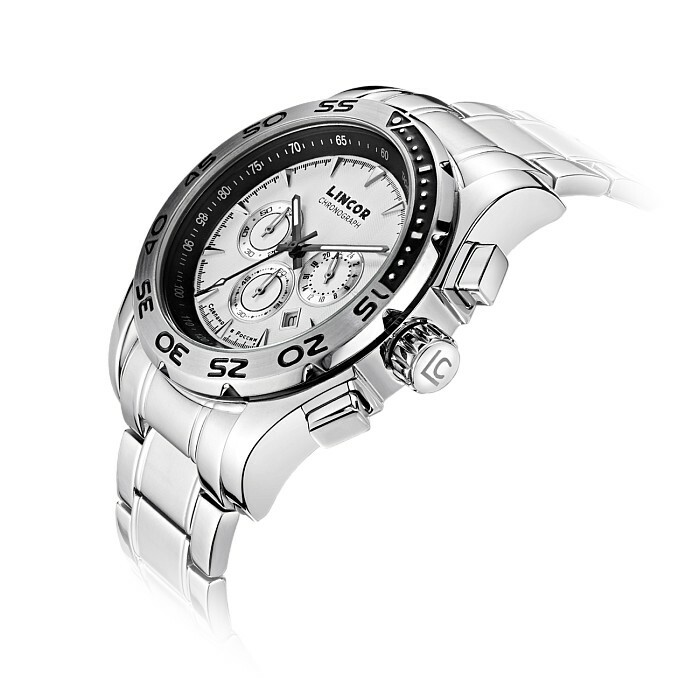 Lincor Uni Quartz Wrist Watch in Silver