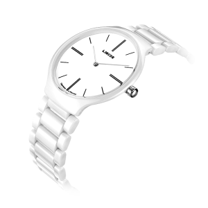 Lincor Uni White Quartz Wrist Watch