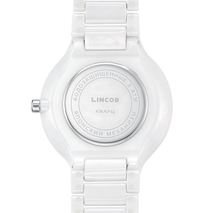 Lincor Uni White Quartz Wrist Watch