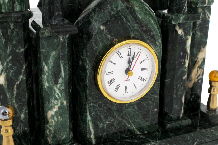 Каминные часы из змеевика "Мечеть" Златоуст