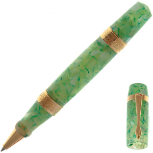 Ручка-роллер "Перла светло-зеленая с золотом (PERLA LIGHT GREEN GOLD)"