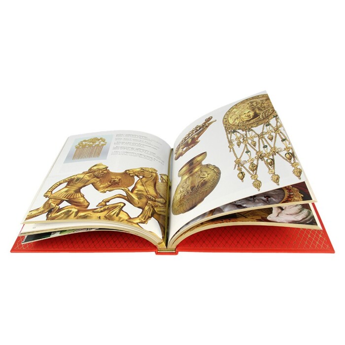 Подарочная книга в кожаном переплете "Эрмитаж" на английском