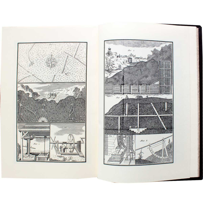 Подарочная книга в кожаном переплете "Первые основания металлургии или рудных дел" (с позолотой)
