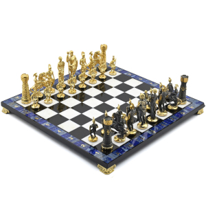 Подарочные шахматы из лазурита "Римские"
