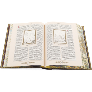 Подарочная книга в кожаном переплёте "Библия с иллюстрациями русских художников" в коробе