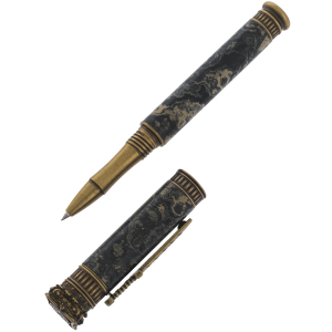Ручка-роллер из капа тонированной березы "Зевс"