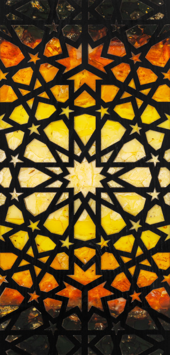 Нарды из ясеня и янтаря "Солнце Арабии"
