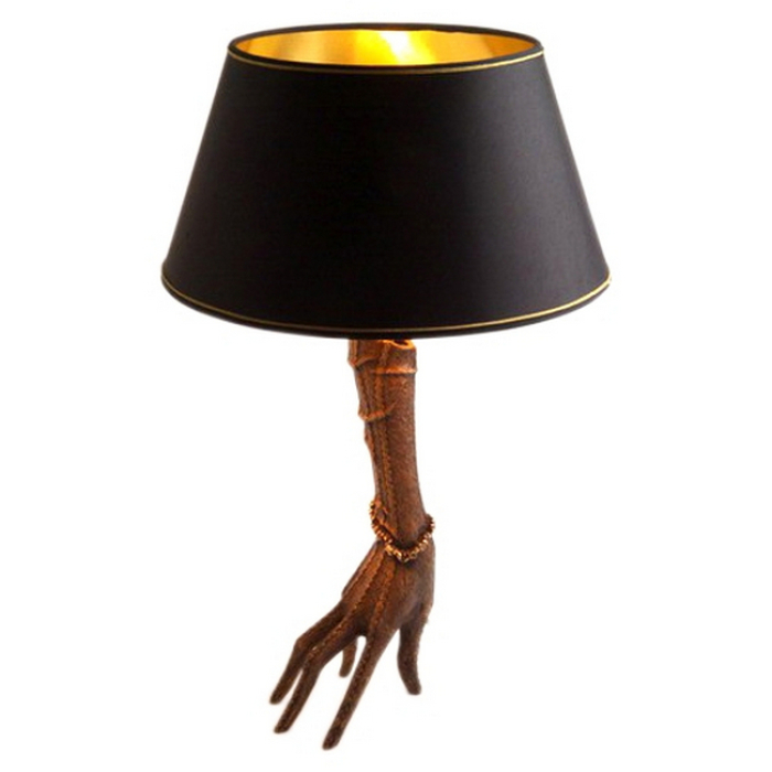 Настольная лампа из бронзы "Перчатка"