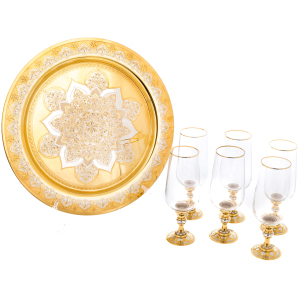 Набор для шампанского "Нарцисс" на 6 персон, Златоуст