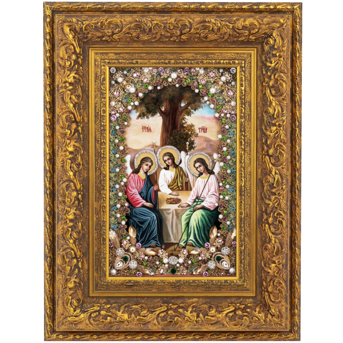 Икона "Святая Троица" живопись