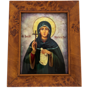 Икона на перламутре "Святая Анастасия"