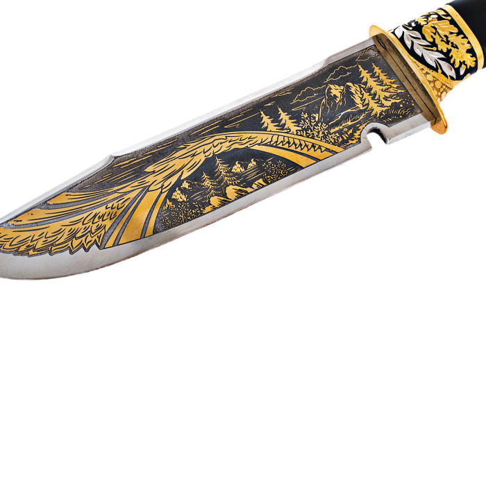 Нож с накладкой "Сова" Златоуст