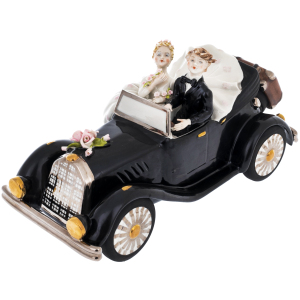 Статуэтка "Свадебный кабриолет" с серебрением и золочением