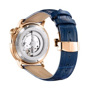 Наручные механические часы с автоподзаводом Lincor UNI 7235 синие