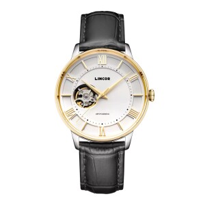 Lincor UNI Self-winding Mechanical Wristwatch with Black Strap