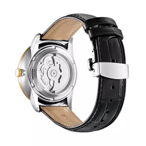 Lincor UNI Self-winding Mechanical Wristwatch with Black Strap