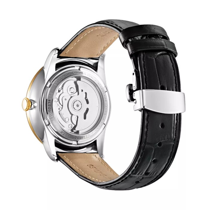 Lincor UNI Self-winding Mechanical Wristwatch with Black Strap