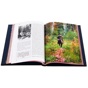 Подарочная книга в кожаном переплете "Охота на боровую дичь"