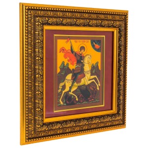 Картина на золоте "Георгий Победоносец"