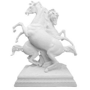 Статуэтка "Два коня" белая