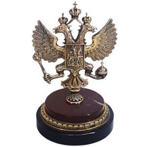 Скульптура бронзовая "Герб России"
