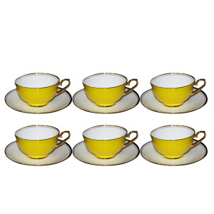 Чайный набор "Классика" на 6 персон, желтый