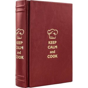 Подарочная книга в кожаном переплете для записи кулинарных рецептов