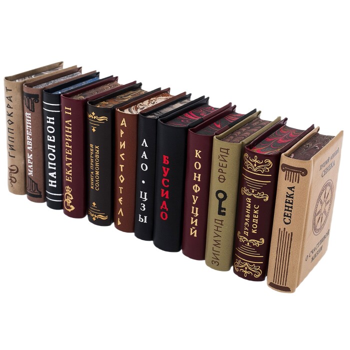 Коллекция миниатюрных книг: шкаф "Диамант" с 12-ю книгами