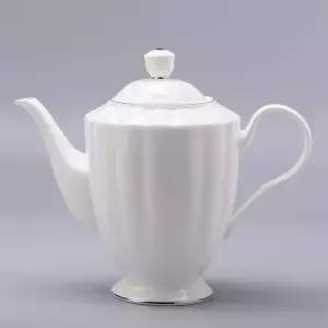 Сервиз чайный "Платиновая лента" формы Нега, 14 предметов, на 6 персон
