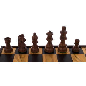 Шахматы из шпона оливы "Manopoulos" малые