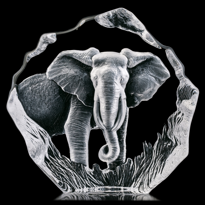 Хрустальная скульптура "Слон"
