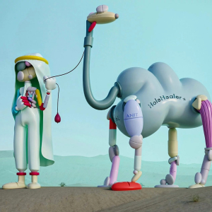 Скульптура "Desert Pillman" художника Тараса Желтышева