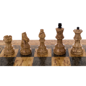 Шахматы складные из карельской березы