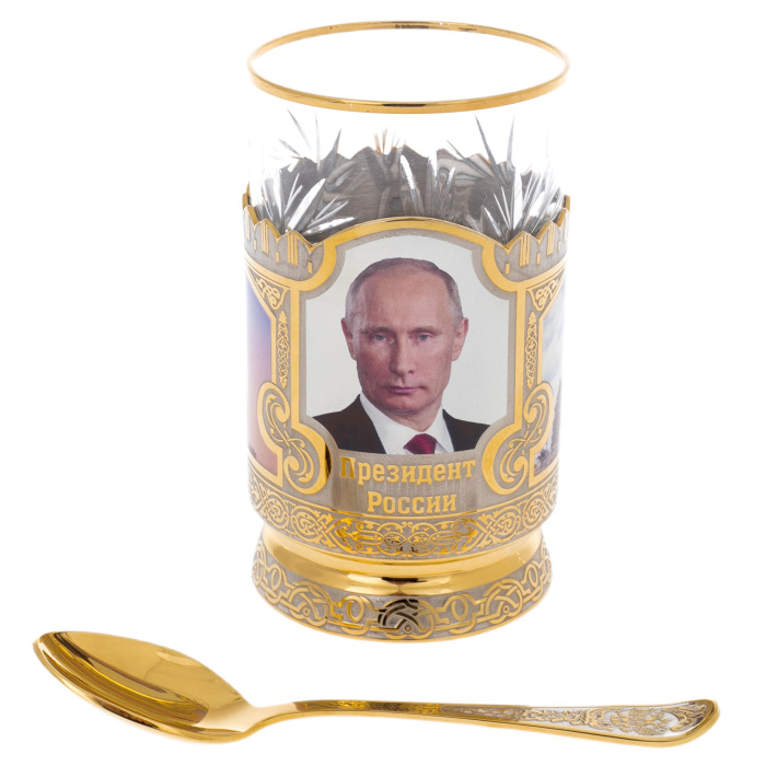 Подстаканник "Путин В.В." Златоуст