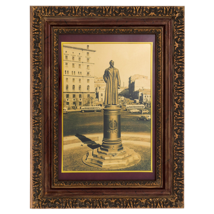 Картина на золоте "Лубянская площадь"