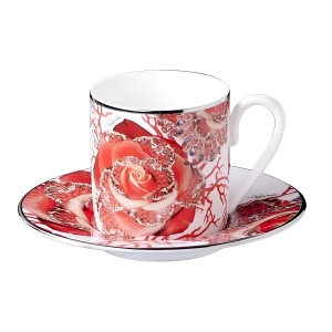 Чашка с блюдцем для кофе "Rose Jewel" на 1 персону