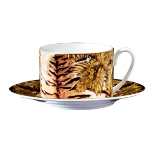 Чашка с блюдцем для чая "Tiger Wings"