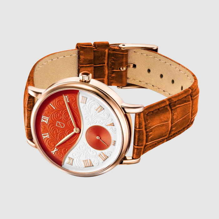 UCHZ Orange Quartz Wrist Watch