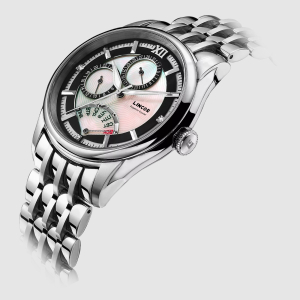 Lincor Silver Quartz Wrist Watch